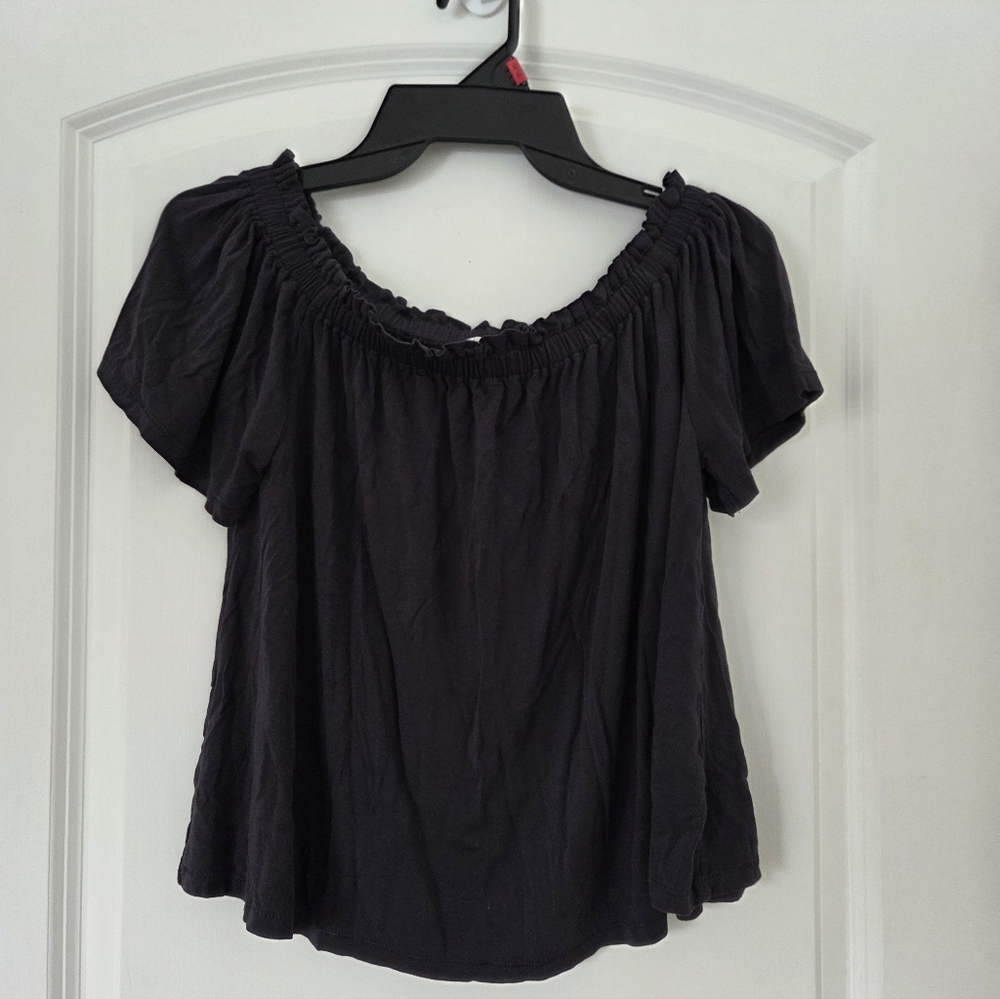 Wilfred Off-Shoulder Crop Blouse